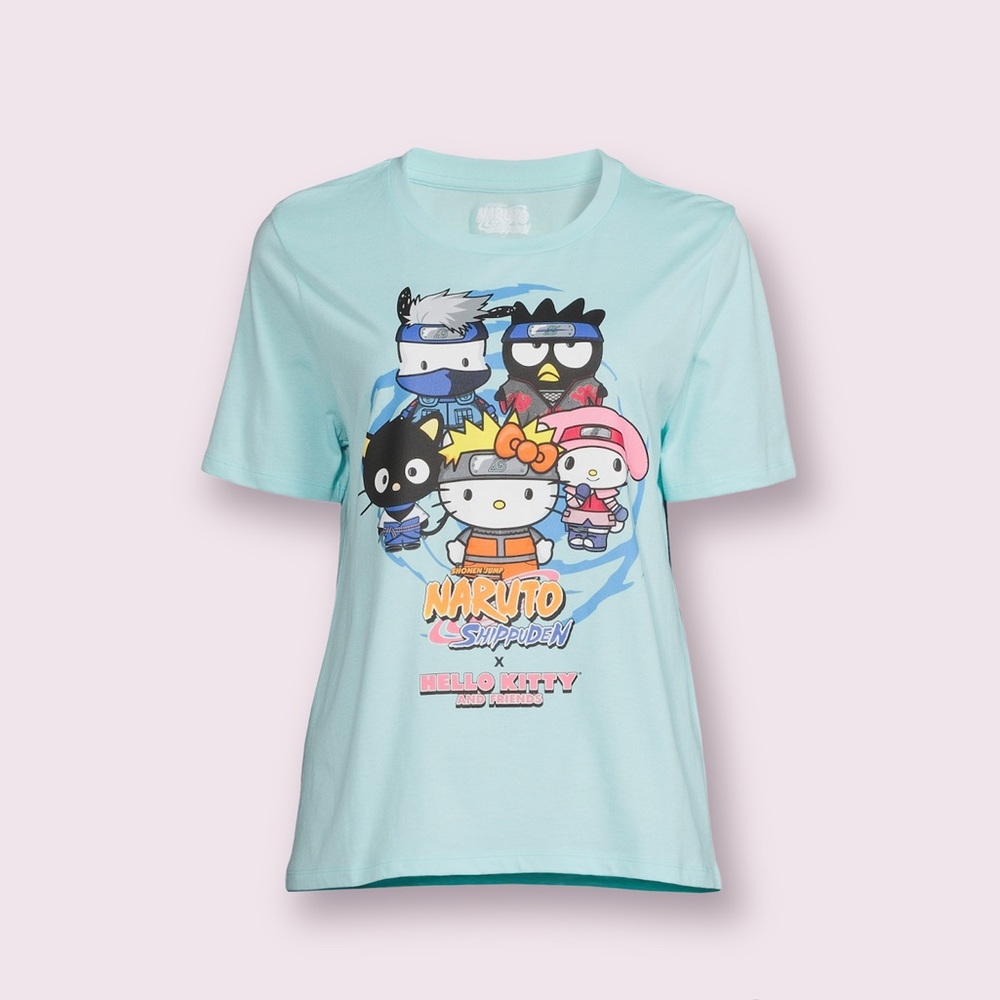 Naruto x Sanrio Hello Kitty Junior’s Graphic Tee Shirt